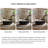 Round microcrystalline stone coffee table