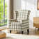 Pitzer 30.7" Wide Classic Upholstered Push Back Recliner with Wing Back
