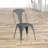 Chaise d'appoint en métal massif Ankush