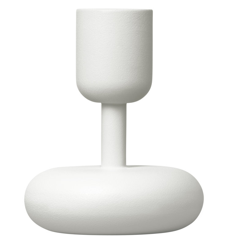 Bougeoir en acier thermolaqué Juba, 4,25" H x 3,5" L x 3,5" D, Laiton massif