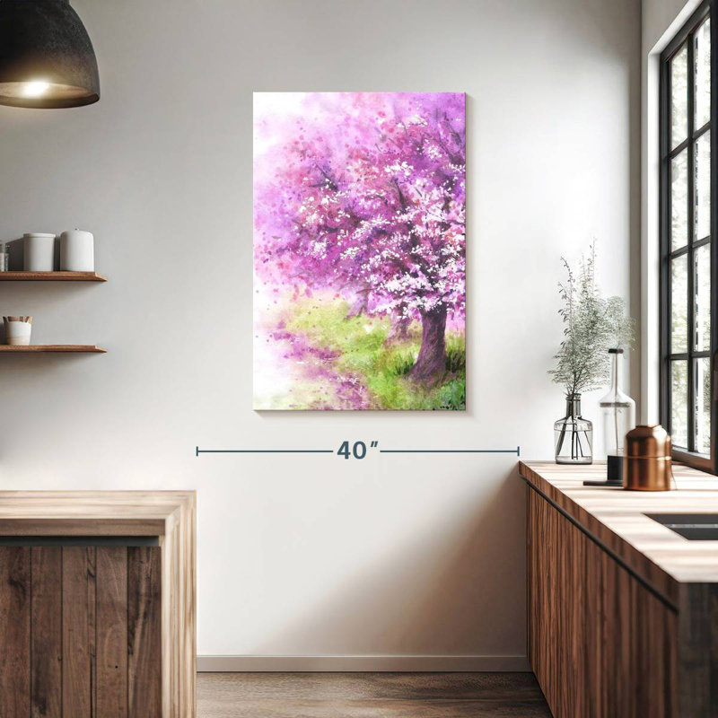 Arbre de printemps mauve Sakura, H 39 po x l 26 po