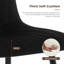 50cm H Velvet Upholstered Metal Side Chair-272616796