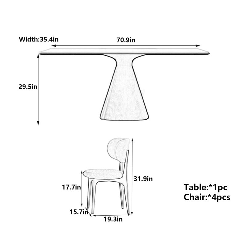 Gerardi, 29.50”H x 70.90”L x 35.40”W