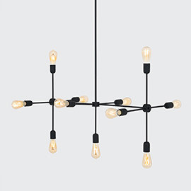 Triso 11 - Light Unique/Statement Pendant, Black