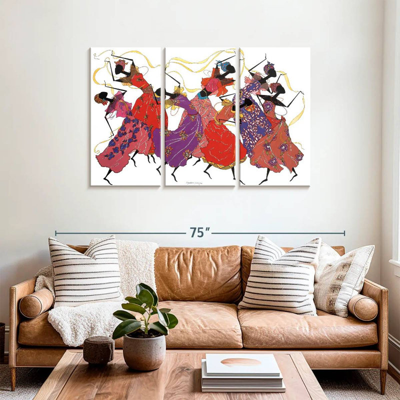 Danseuse en mauve Enn, H 36 po x l 57 po