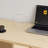 Light brown durable artificial board computer desk-1705537382