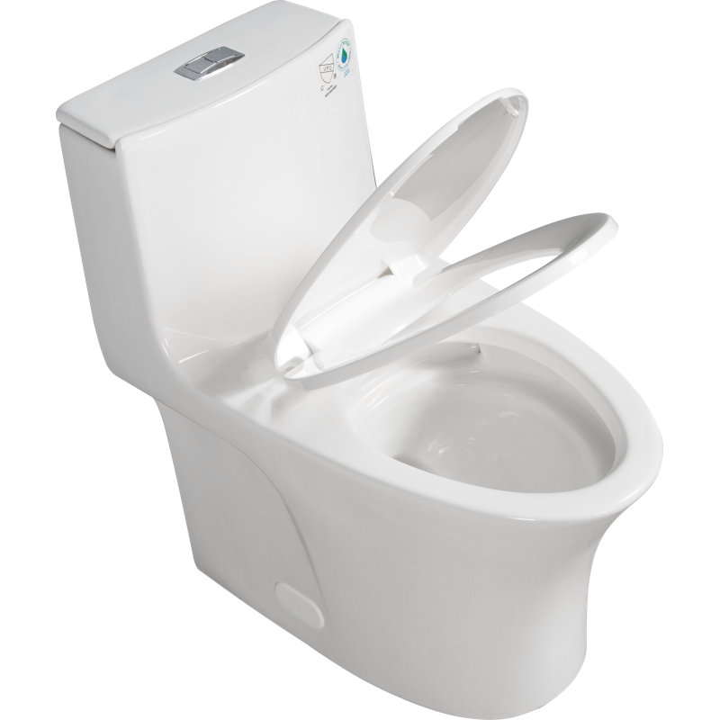 Heimo 1.6 Gallons GPF Elongated, Gloss White