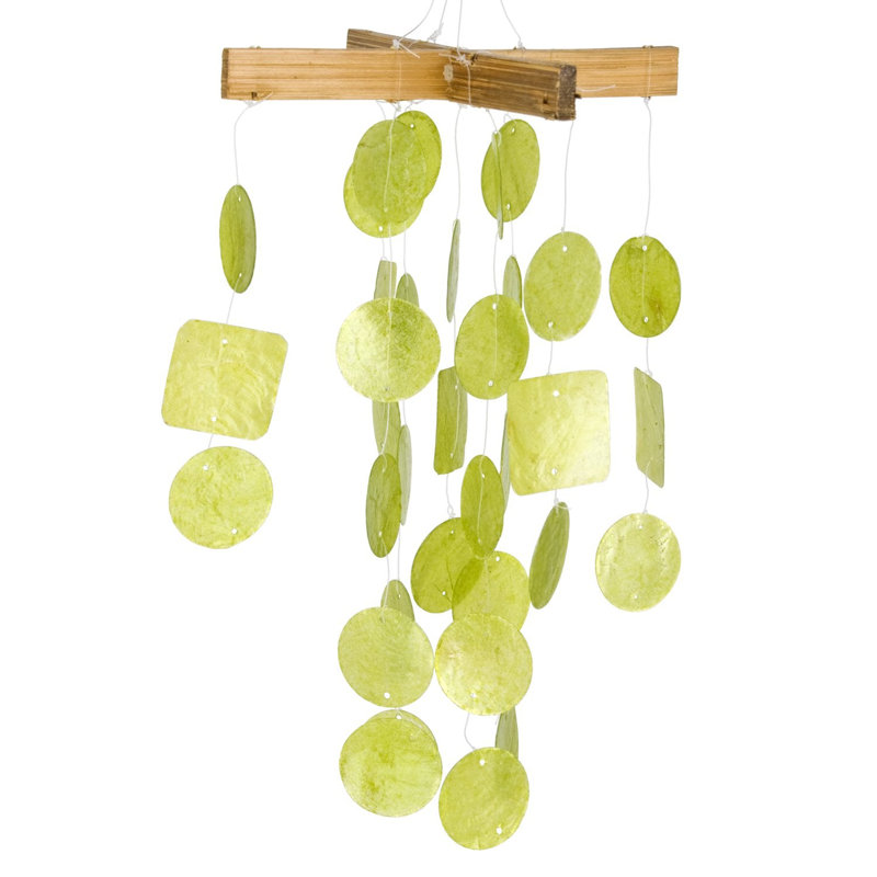 Carillon Mini Capiz, Vert lime