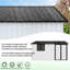 Remise de rangement extérieure en acier 10 x 12 pi avec porte à charnières et évent-107845953