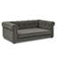Lit rectangulaire surélevé durable pour petits et moyens chiens - Canapé moderne gris foncé-519781498