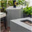 Outdoor propane fire table with tank stand