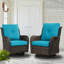 Fauteuils d'appoint en rotin avec coussins Bonia-39751558-39751553