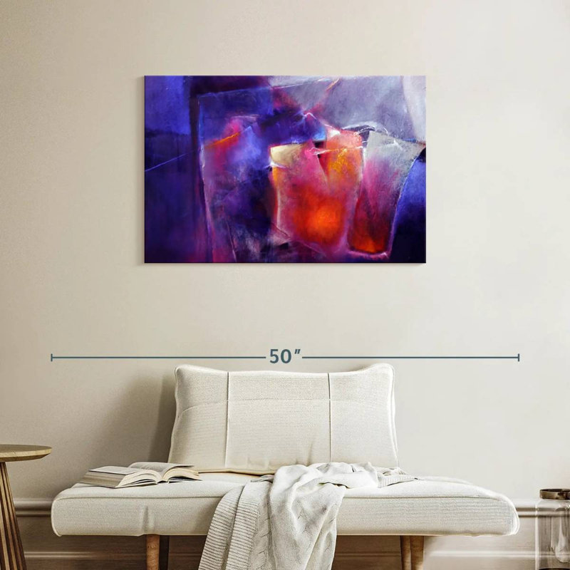 Avery Blue And Orange, 24" H x 36" W