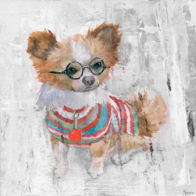 Charming Chihuahua by Parvez Taj - 1 Piece Wrapped Canvas Painting