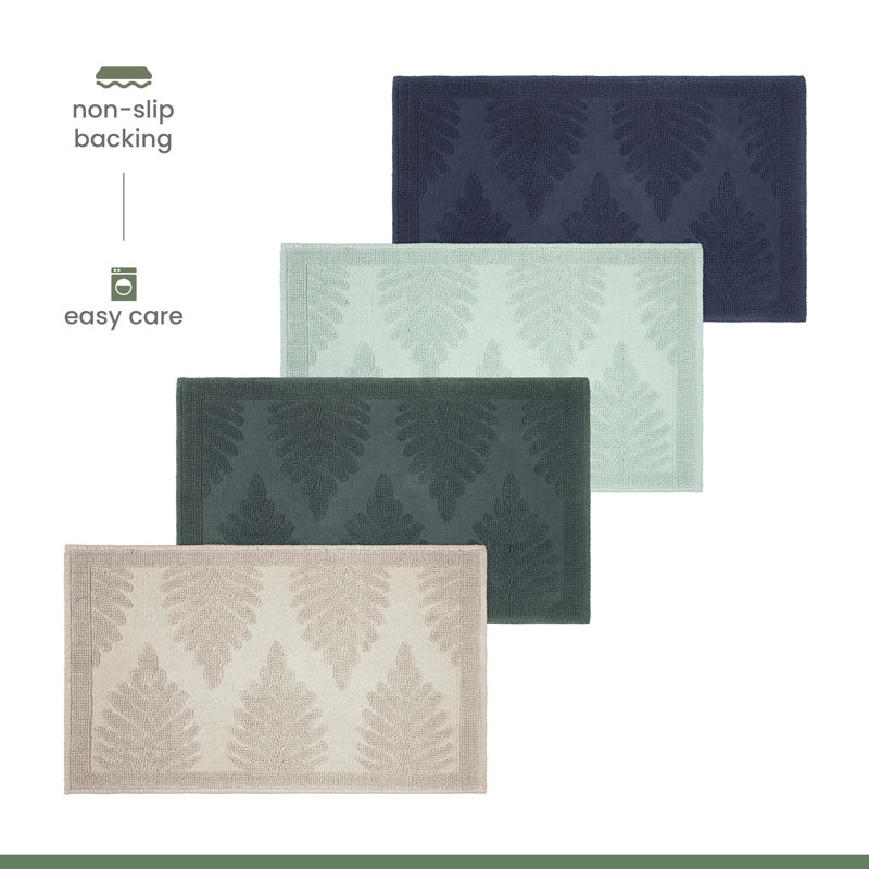 Martex Bath Rug, Fern Ogee Sage