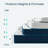 Memory Foam Mattress Topper With Anti-Slip Bottom-378687931