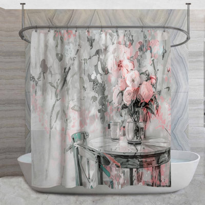 Rideau de douche Floral Vase