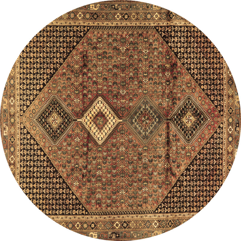 Performance Oriental Indoor Rug, Round 5'