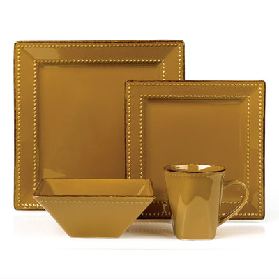 Piece Stoneware Dinnerware Set - Service for 4