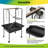 Mobile Bird Activity Center with Ladders, Toy Hooks & Rolling Casters, 64''