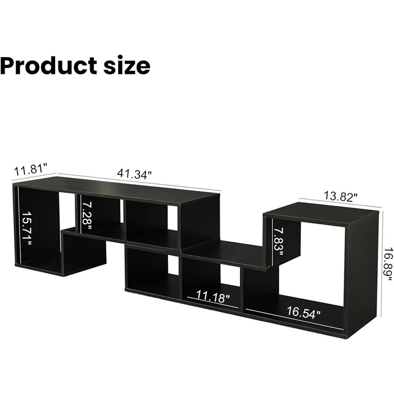 Carrolton 55 W Storage Credenza, Black
