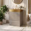 Meuble-lavabo autoportant de 20 po avec comptoir en acier inoxydable-1325454045