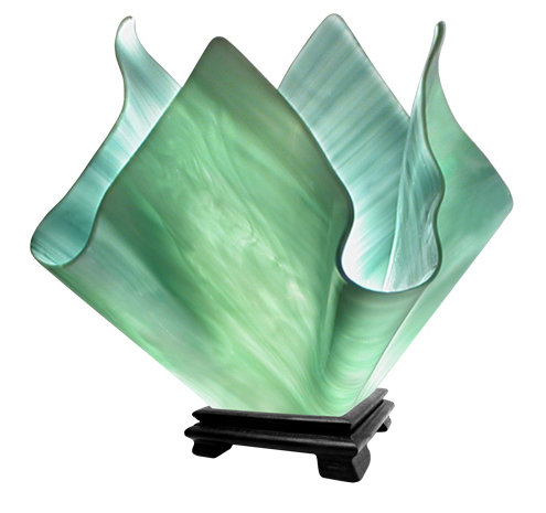 Lampe torchère noire 11,25 po Dale, Vert écume de mer