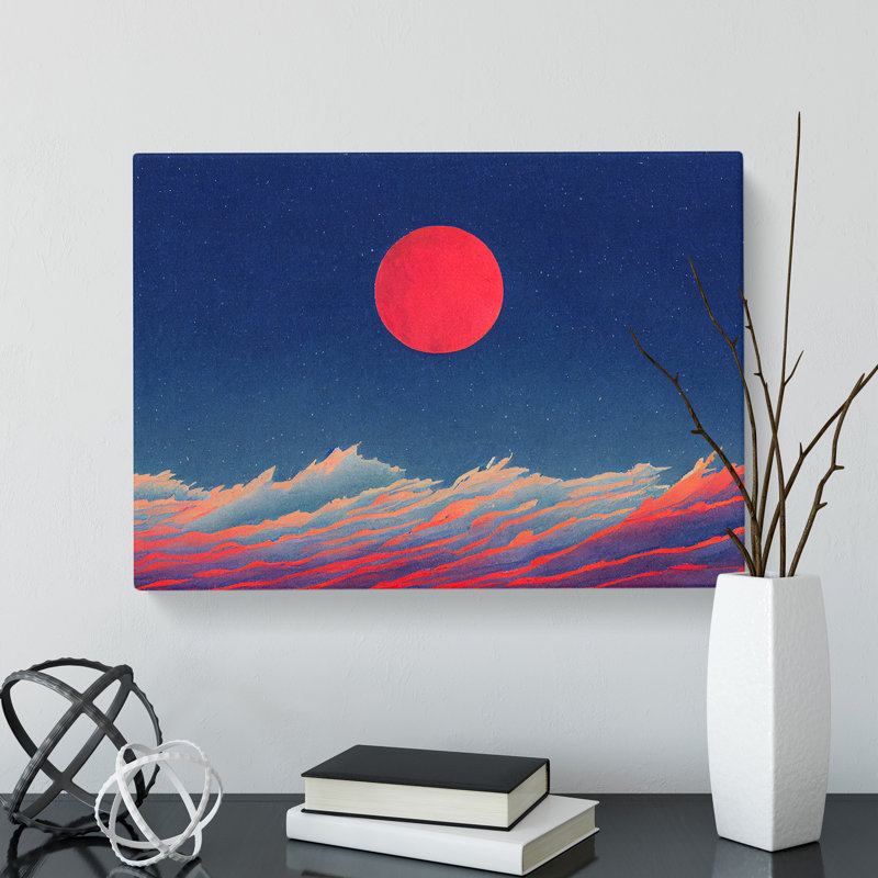 Moon Vol.3 - Wrapped Canvas, 40cm H x 60cm W x 3cm D