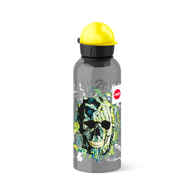 Emsa Teens Tritan Trinkflasche Kindertrinkflasche, Flasche, Kunststoff, Skull