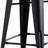 24"Metal Barstool,Country Rustic Style With Back, Kitchen Counter Bar Stool, Lightweight & Sturdy Build, Set Of 4