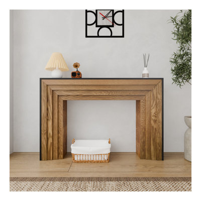 Console 47 po en bois moderne, table d'entrée, table de canapé - Design rustique et contemporain