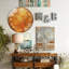 Horloge numérique sur fond orange - Horloge murale 12 po