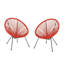 Chaise Anson (ensemble de 2) - Orange