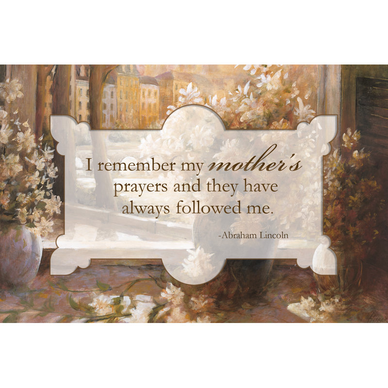 Mothers Prayers - Wrapped Canvas Art Prints, 30cm H x 46cm W