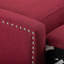 Fauteuil inclinable manuel de 27,16 pouces de largeur avec tissu confortable et design élégant pour les petits espaces