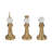 Kendralyn 3 Pieces Turin Gold Chess Pieces