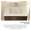 Ensemble de meuble-lavabo simple 24 po avec plateau en résine Belem-533244813-533244804