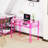 Clear Acrylic Desk With Open Storage, Home Office Computer Writing Desk Office Study Table (Pink, 39.4'' X 19.7'' X 29.5'')-226048660