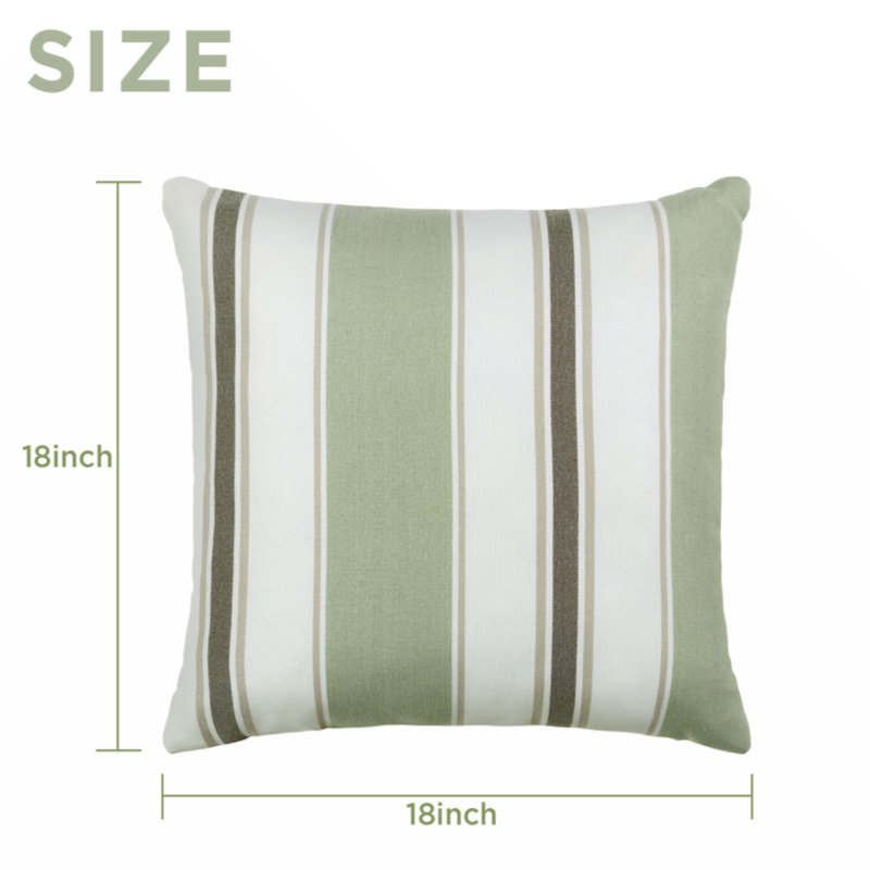 Striped Reversible Throw Pillow