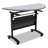 Valencia Series Rectangle 24.5'' L Training Table with Casters and Modesty Panel