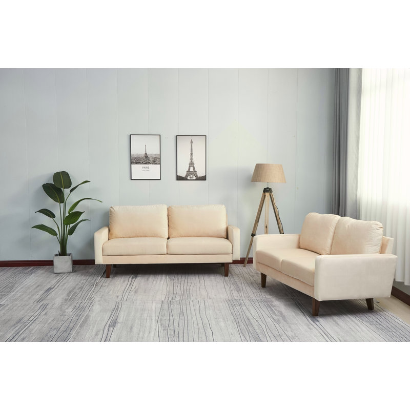 Loveseat-, Beige