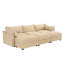 Canapé avec repose-pieds, canapé-lit de cinéma maison à siège large et profond pour le salon, canapé modulaire modulaire avec tiroir coulissant de rangement sous chaque siège, chenille-739295526-739295527-739295530