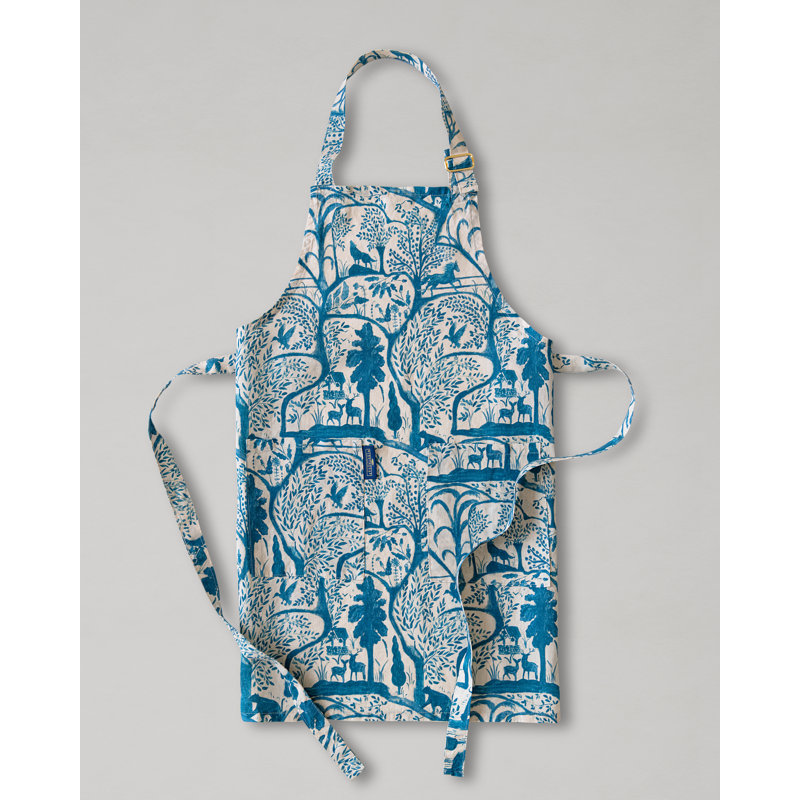 THE ENCHANTED WOODLAND DUSK BLUE APRON