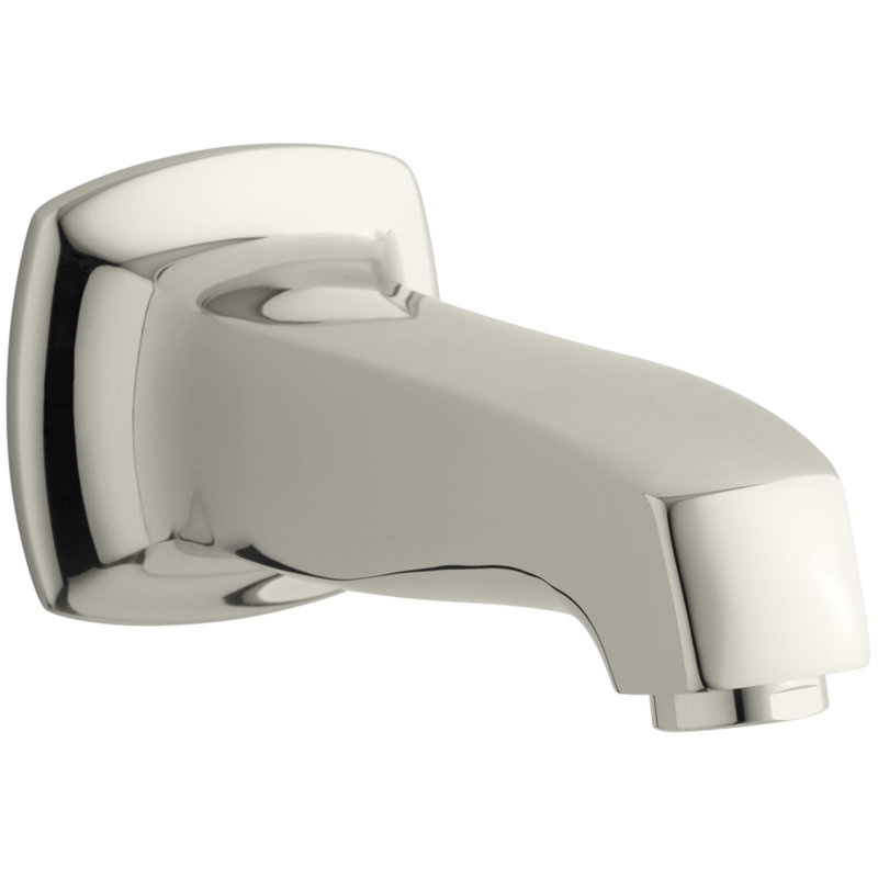 Margaux Wall-Mount, Non-Diverter Bath Spout, Vibrant Polished Nickel