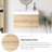 Wall-Mounted Bathroom Vanity With Integrated Solid Surface Basin-1276554755