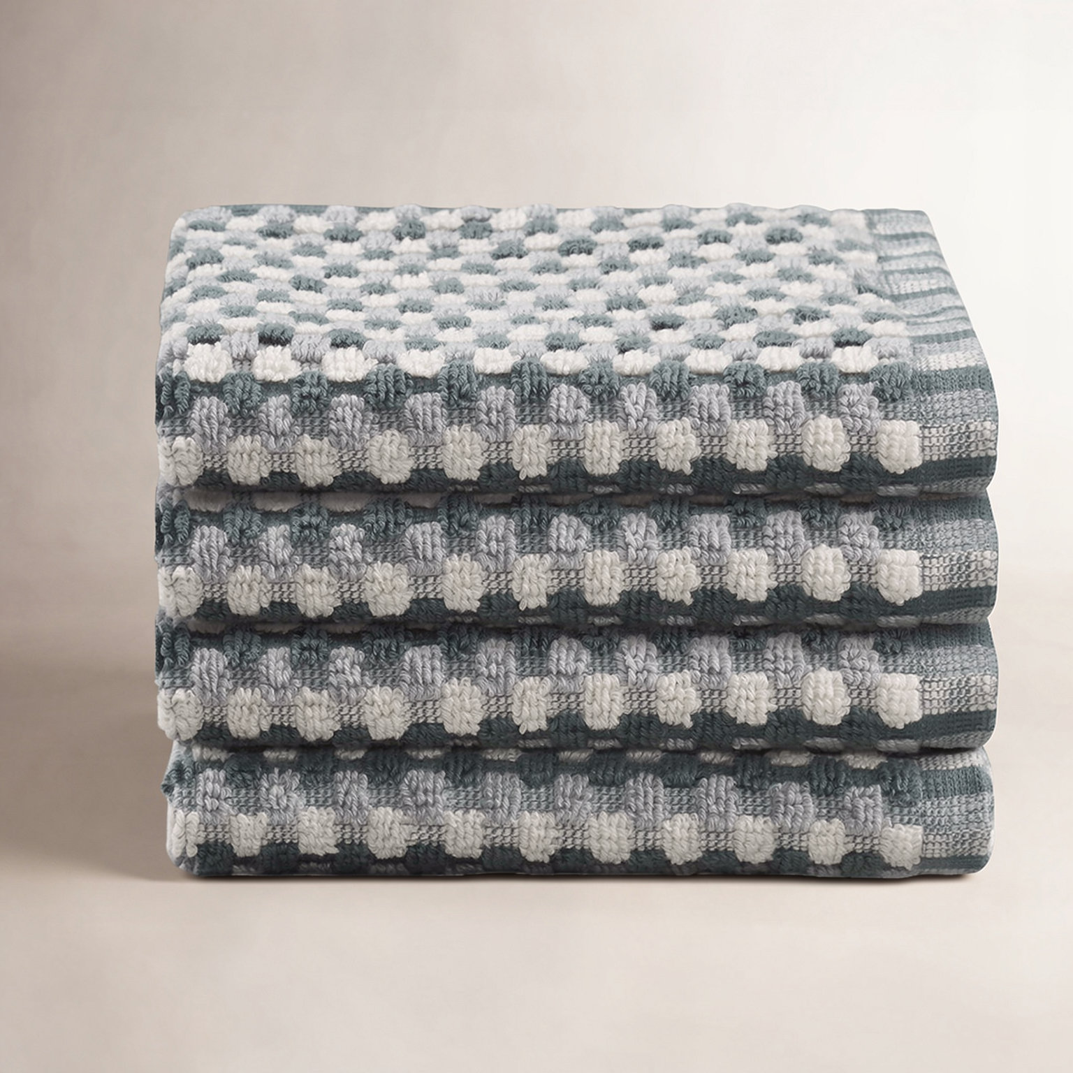 Martex Arcadia 4-Piece Washcloth Set, Slate