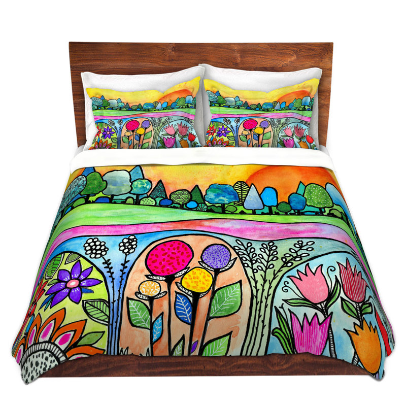 Ensemble de housse de couette en microfibre DiaNoche par Robin Mead - Town Gardens