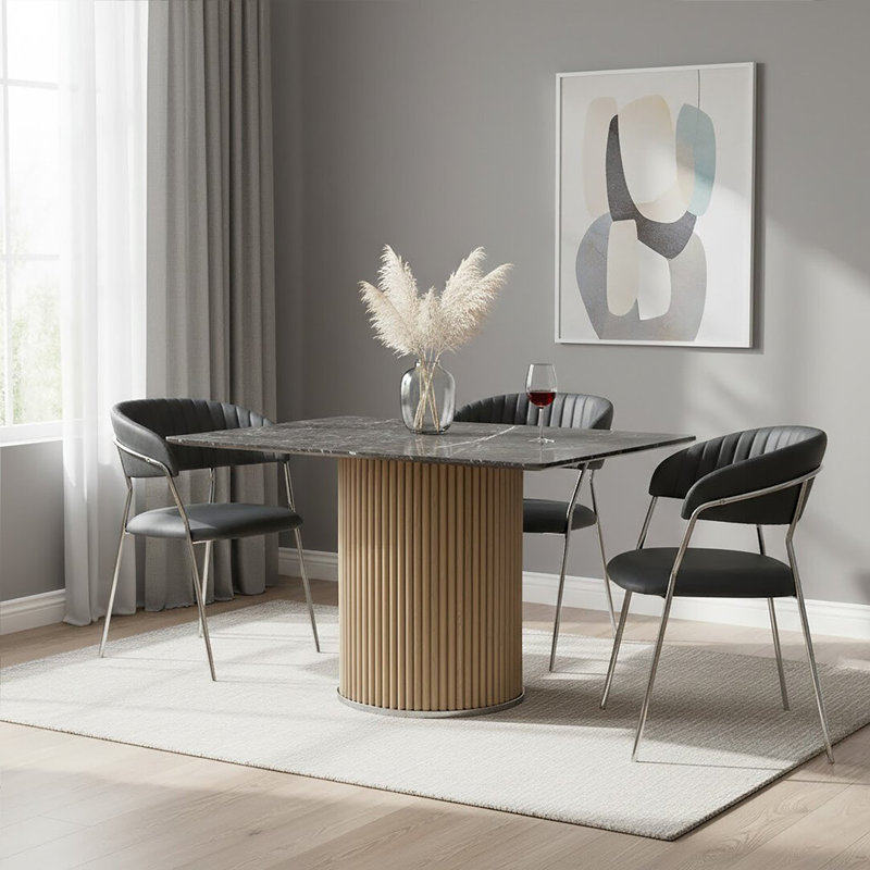 Tufted Leather Side Chair