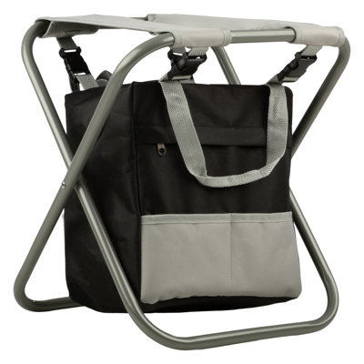 Tishaan Garden Tools Set - Folding Stool with 250lb Capacity, Detachable 7 Pocket Bag, and 5 Gardening Tools for Weeding and Planting by Pure Garden
