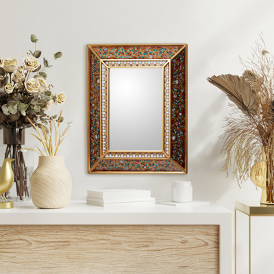 Umaiza Solid Wood Rectangle Mirror